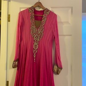 Indian anarkali suit.